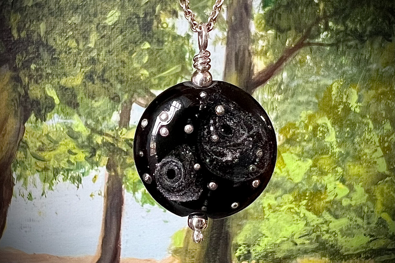 Starry Galaxy with cremation ash