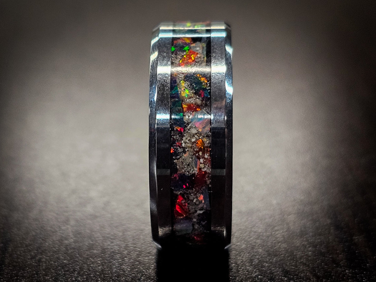 cremation jewelry tungsten ring